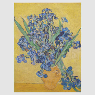 Papier Mousseline Vincent van Gogh - Vase avec iris