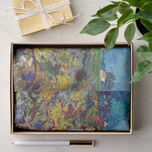 Papier Mousseline Vincent van Gogh - Vignoble vert (Cadeau)