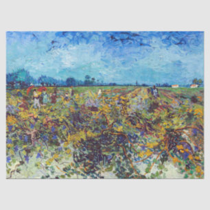 Papier Mousseline Vincent van Gogh - Vignoble vert