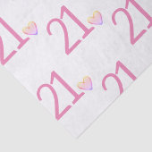 Papier Mousseline Vingt et un anniversaire (Détail)