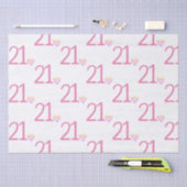 Papier Mousseline Vingt et un anniversaire (Artisanat)