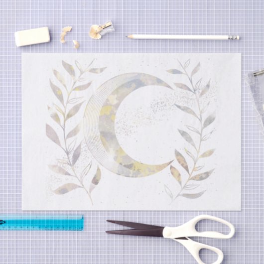 Papier Mousseline Vins et lune (Artisanat)