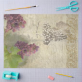 Papier Mousseline Vins Vignoble Vignoble Script Découpage Art (Artisanat)