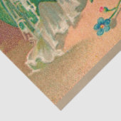 Papier Mousseline Vintage 4 poulets Vacances de Pâques (Détail)