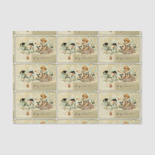 Papier Mousseline Vintage - À ma Saint Valentin (Recto)