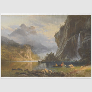 Papier Mousseline Vintage Albert Bierstadt Pêche à la traîne