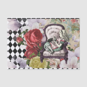 Papier Mousseline Vintage Alice au pays des merveilles