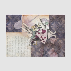 Papier Mousseline Vintage Alice au pays des merveilles