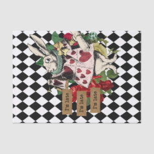 Papier Mousseline Vintage Alice au pays des merveilles