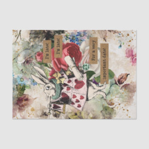 Papier Mousseline Vintage Alice au pays des merveilles