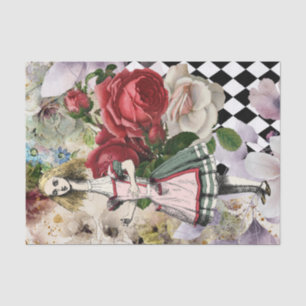 Papier Mousseline Vintage Alice au pays des merveilles