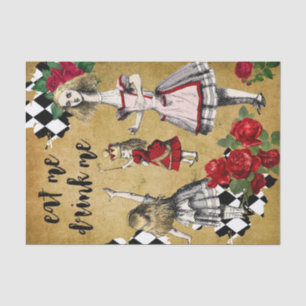 Papier Mousseline Vintage Alice au pays des merveilles