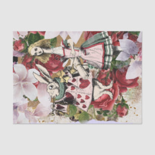 Papier Mousseline Vintage Alice au pays des merveilles