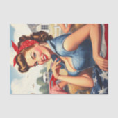 Papier Mousseline Vintage Américaine (Recto)