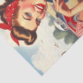 Papier Mousseline Vintage Américaine (Détail)