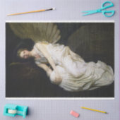 Papier Mousseline Vintage Antique Angel Angel Christian Decoupage (Artisanat)