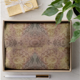 Papier Mousseline Vintage Antique Damassé Toute Occasion
