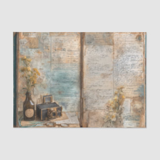 Papier Mousseline Vintage Apothecary Bottle Antique Camera