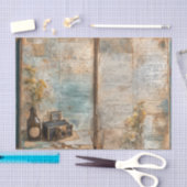 Papier Mousseline Vintage Apothecary Bottle Antique Camera (Artisanat)