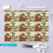 Papier Mousseline Vintage - Appel téléphonique Père Noël (Artisanat)