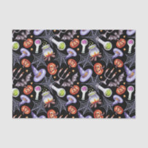 Vintage Aquarelle Halloween éléments Motif