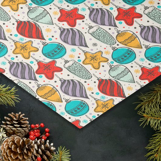 Papier Mousseline Vintage Arbre de Noël