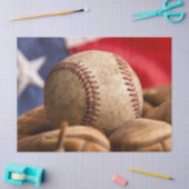 Papier Mousseline Vintage Baseball (Artisanat)