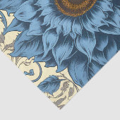 Papier Mousseline Vintage bleu tournesol (Détail)
