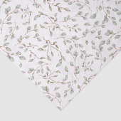 Papier Mousseline Vintage Boho Botanique Feuille Branches Découpage (Détail)