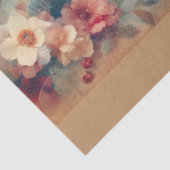 Papier Mousseline Vintage Boho Hummingbird and Flowers Decoupage (Détail)