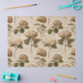 Papier Mousseline Vintage Botanical Floral Pattern (1) (Artisanat)