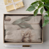 Papier Mousseline Vintage Botanical Floral Pattern (6) (Cadeau)