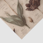 Papier Mousseline Vintage Botanical Floral Pattern (6) (Détail)