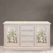 Papier Mousseline Vintage botanical herbs rustic parchment farmhouse