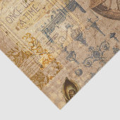 Papier Mousseline Vintage Botanique Rétro Victorien Age (Détail)