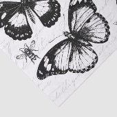 Papier Mousseline Vintage Butterflies and Bees (Détail)