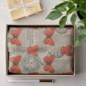 Papier Mousseline Vintage Butterfly (Cadeau)