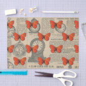 Papier Mousseline Vintage Butterfly (Artisanat)