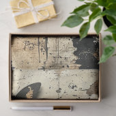 Papier Mousseline Vintage Butterfly (Cadeau)