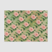 Papier Mousseline Vintage Camellia Botanique (Recto)