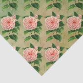 Papier Mousseline Vintage Camellia Botanique (Détail)