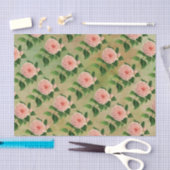 Papier Mousseline Vintage Camellia Botanique (Artisanat)