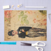 Papier Mousseline Vintage Charlie Chaplain Carte française Postale (Artisanat)