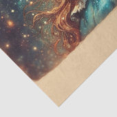 Papier Mousseline Vintage Cheshire Cat Fantasy Fairytale Decoupage (Détail)