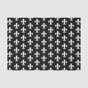 Papier Mousseline Vintage chic fleur de lis artisanat motif en décou