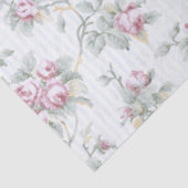 Papier Mousseline Vintage chic Rose et raypes (Détail)