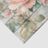 Papier Mousseline Vintage Chic roses (Détail)