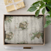 Papier Mousseline Vintage Christmas Bell Music (Cadeau)