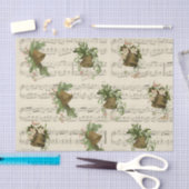 Papier Mousseline Vintage Christmas Bell Music (Artisanat)