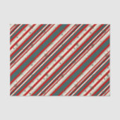 Papier Mousseline Vintage Christmas Snowflake Speckled Stripes (Recto)